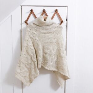 Cream Poncho